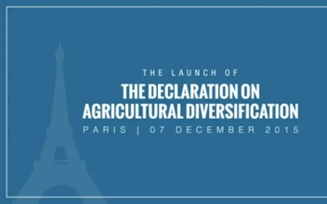 Scientists, leaders sign declaration on agricultural diversification at Paris climate change talks